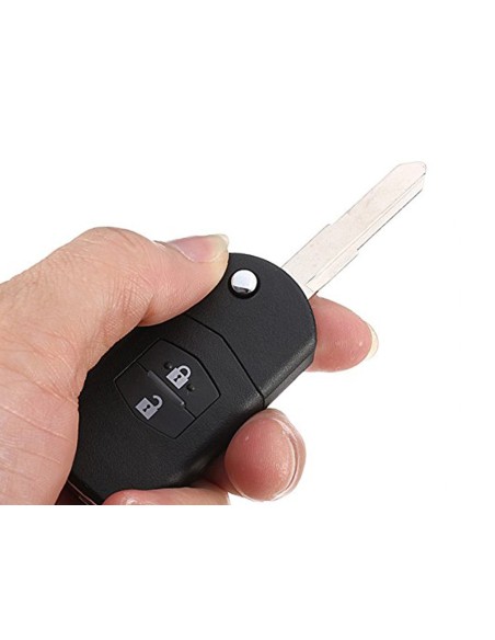 Guscio Chiave Telecomando 2 Tasti con Lama Batteria In Custodia Senza Transponder Per Mazda 2 3 5 6 BT50 CX-5 CX-7 CX-9 RX8