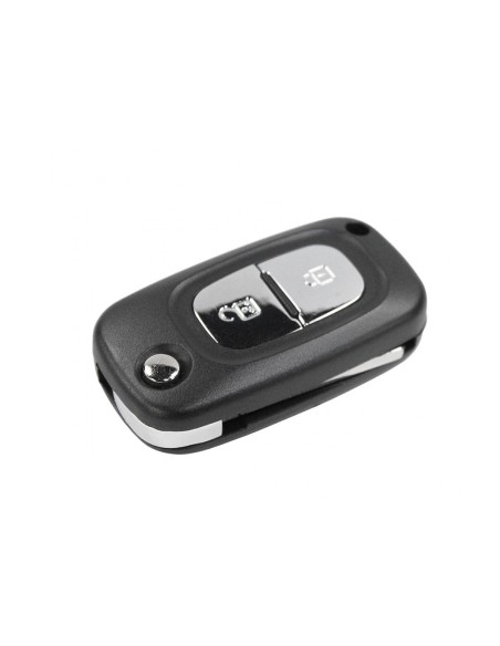 Guscio Chiave Telecomando 2 Tasti con Lama VA2 Batteria Su Circuito Senza Transponder Per Renault Clio Twingo Megane