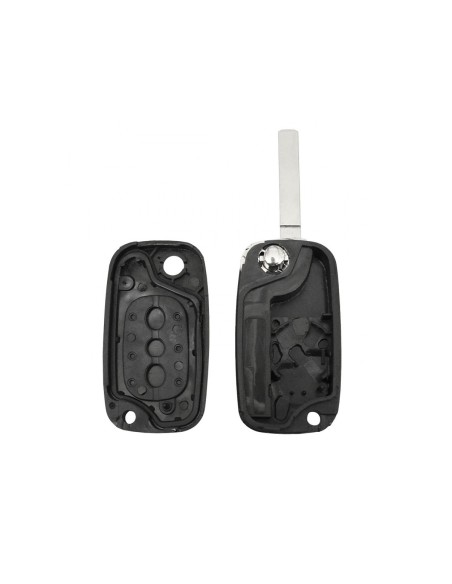 Guscio Chiave Telecomando 2 Tasti con Lama VA2 Batteria Su Circuito Senza Transponder Per Renault Clio Twingo Megane