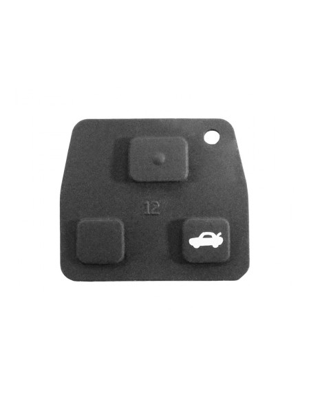 Gommino 3 Tasti Ricambio per Chiave Telecomando Auto Lexus Toyota Yaris Rav4 Corolla