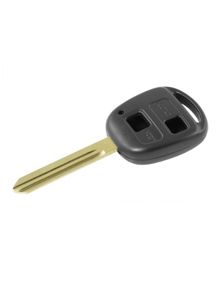 Guscio Chiave Telecomando 2 Tasti Vuoti con Lama TOY47 Batteria Su Circuito Senza Transponder Per Toyota Yaris Rav4 MR2 Corolla 