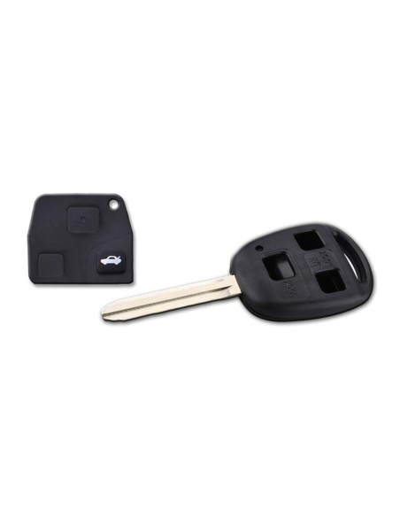 Guscio Chiave Telecomando 3 Posti Tasti Vuoti Con Lama TOY43 Batteria Su Circuito Senza Transponder Per Toyota Corolla Rav4 Celi