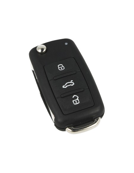 Guscio Chiave Telecomando 3 Tasti Con Lama HU66 Batteria Su Circuito Senza Transponder Per VW Polo Golf Passat Touran Seat