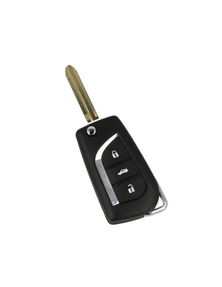 Guscio Chiave Telecomando 3 Tasti Con Lama TOY43 Batteria Su Circuito Senza Transponder Per Lexus Toyota Auris Corolla Avensis V
