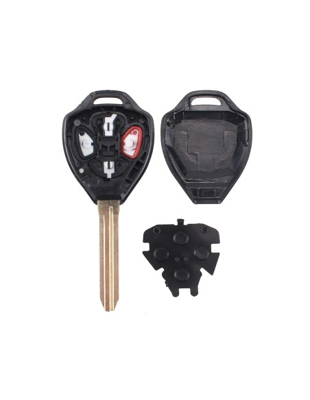 Guscio Chiave Telecomando 4 Tasti con Lama TOY43 Batteria Su Circuito Senza Transponder Per Lexus Toyota RAV4 Camry Corolla Aval