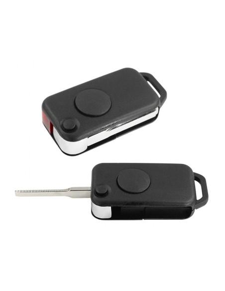Guscio Chiave Telecomando 1 Tasto con Lama HU64 Batteria In Custodia Senza Transponder Per Mercedes Benz Classe A  B C E S