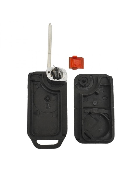 Guscio Chiave Telecomando 1 Tasto con Lama HU64 Batteria In Custodia Senza Transponder Per Mercedes Benz Classe A  B C E S