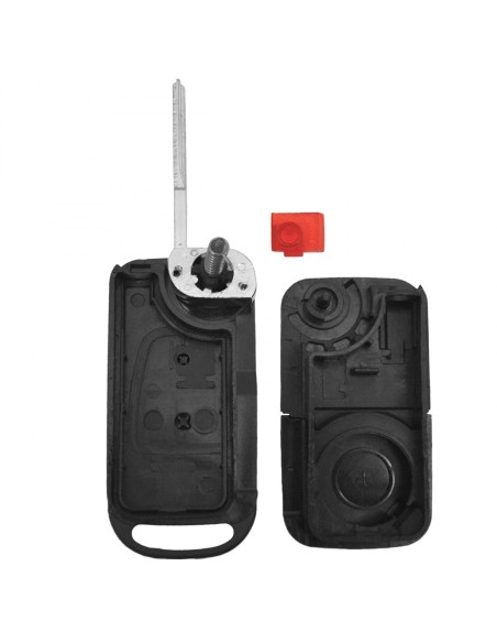 Guscio Chiave Telecomando 2 Tasti con Lama HU64 Batteria In Custodia Senza Transponder Per Mercedes Benz Classe S G M V B C A E 