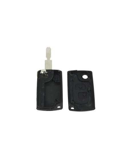 Guscio Chiave Telecomando 2 Tasti Con Lama NE78 Batteria Su Circuito Senza Transponder Per Peugeot 206 208 307 Citroen Picasso S