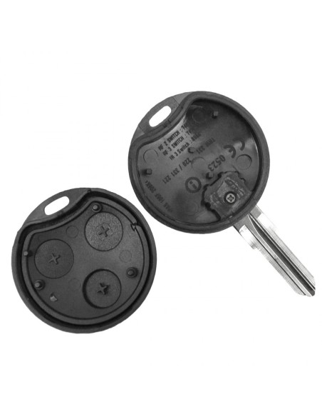 Guscio Chiave Telecomando 3 Tasti con Lama YM23 Batteria Su Circuito Senza Transponder Per Smart Fortwo Forfour Roadster Coupe 3