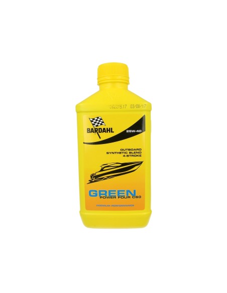 BARDAHL Nautica Green Power Four C60 25W40 Outboard 4-Stroke Olio Lubrificante Barca 4 Tempi 1 LT