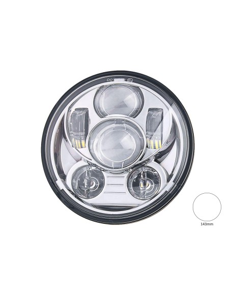 Faro Led Rotondo 5,75 Pollici 40W Headlight Per Moto Harley Davidson