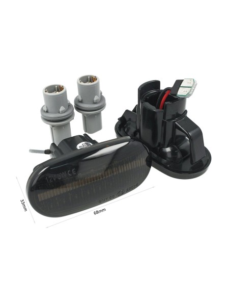 Kit Freccia Laterale a Led Side Marker Dinamica Lente Fume Per Honda Civic Del Sol S2000 Acura Integra
