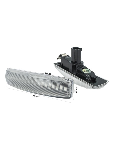 Kit Freccia Laterale a Led Side Marker Dinamica Lente Trasparente Land Rover Discovery 3 4 Freeland 2 Range Rover Sport OEM XGB0