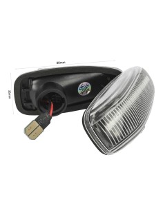 Kit Freccia Laterale a Led Side Marker Dinamica Lente Trasparente Mercedes Benz W210 W202 W208 R170 W638 OEM 2108200921