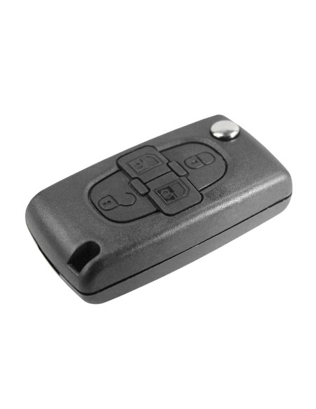 Guscio Chiave Telecomando 4 Tasti Con Lama VA2 Batteria In Custodia Senza Transponder Per Peugeot 207 107 106 206 407 806 Citroe