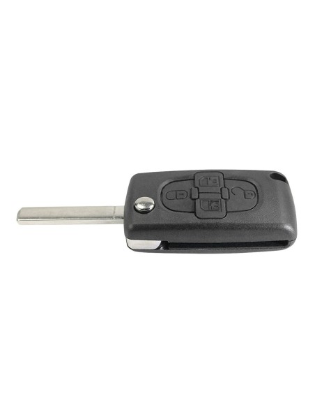 Guscio Chiave Telecomando 4 Tasti Con Lama VA2 Batteria In Custodia Senza Transponder Per Peugeot 207 107 106 206 407 806 Citroe