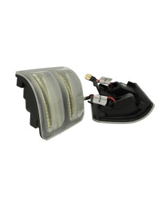 Kit Freccia Laterale a Led Side Marker Dinamica Lente Trasparente Ford F-250 F250 F350 F450 F550 2008-2016 OEM 1448141 1448140 2