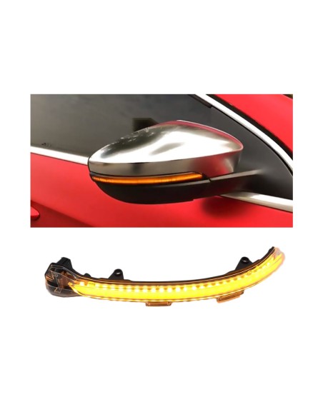Kit Freccia Specchietto Retrovisore Led VW Golf 7 E-Golf Sportsvan Touran Lente Fume Arancione Dinamico Sequenziale
