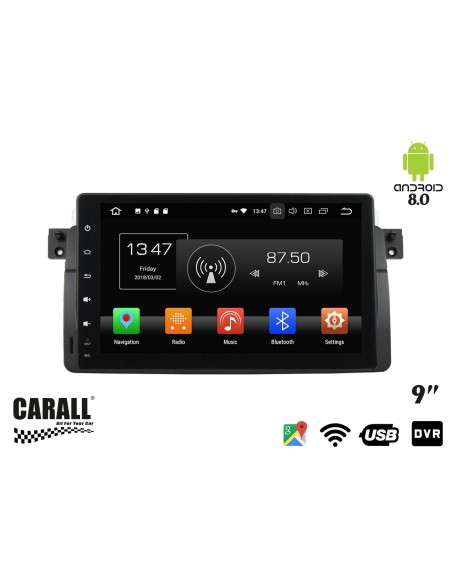 Autoradio Android 8,0 BMW E46 GPS DVD USB SD WI-FI Bluetooth Navigatore