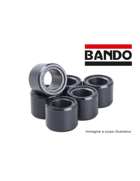 BANDO Kit 6 Rulli 20x15 15g Moto Honda 125 PCX  Kymco B&ampW 150 Quad Mxer