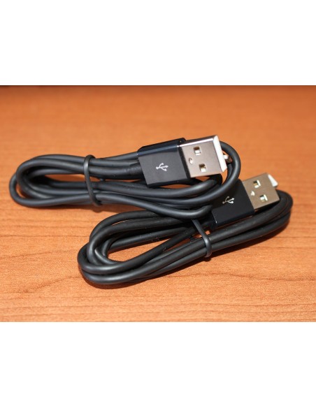 2 Pezzi Cavo USB Dati Ricarica Per Iphone Colore Nero 1 Metro