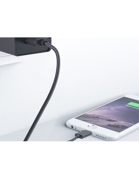 2 Pezzi Cavo USB Dati Ricarica Per Iphone Colore Nero 1 Metro