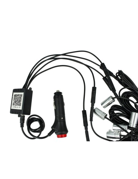 Kit Stringa EL Striscia Neon Led RGB Bluetooth APP Per Android Sensore Musica Con 5 Led Potente
