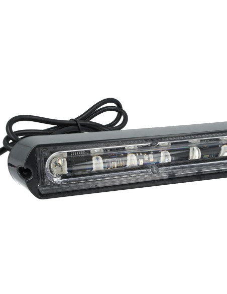 Lampada Luce Lampeggiante Led Strobo Blu 12V 24V 6W Smd 3535 Segnalazione Emergenza Per Auto Trattore IP65