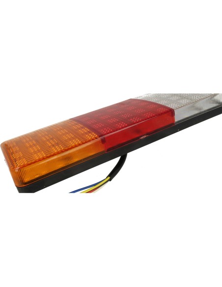 Kit Fanali Led Posteriori 24V 12V Con Luci Posizioni Stop Frecce Retromarcia 4 In 1 Per Camion Rimorchio Furgone