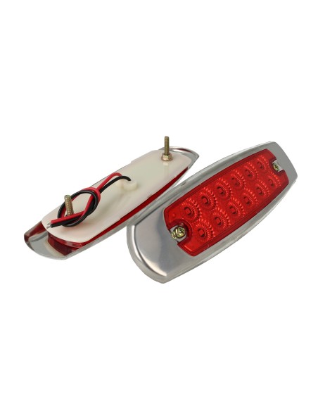 Kit Luci Fanali Rosso 24V 12V Luci Ingombro Cortesia Targa Cupola Cappa Del Camion Bus Barca Furgone