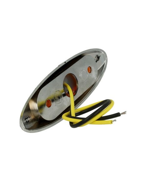 10 Pezzi Fanali Laterali Led 24V 12V Arancione Per Luci Ingombro Cortesia Targa Cupola Cappa Camper Trattore Autocarro Barca