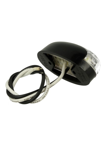 10 Pezzi Fanali Laterali Led 24V 12V Bianco Freddo Per Luce Ingombro Cortesia Targa Cupola Cappa Camion Rimorchio Caravan Furgon