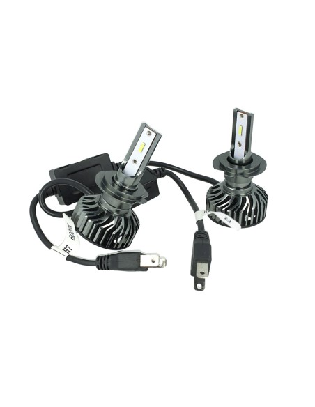 Kit Full Led Cob H7 26W Reale 12V Con Ventola Raffrenddamento Silenziosa Attacco Regolabile 2200 Lumen