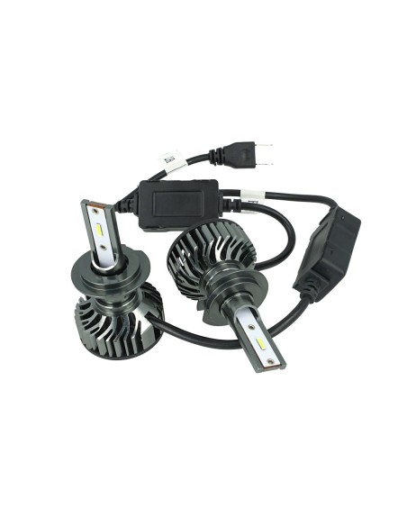 Kit Full Led Cob H7 26W Reale 12V Con Ventola Raffrenddamento Silenziosa Attacco Regolabile 2200 Lumen