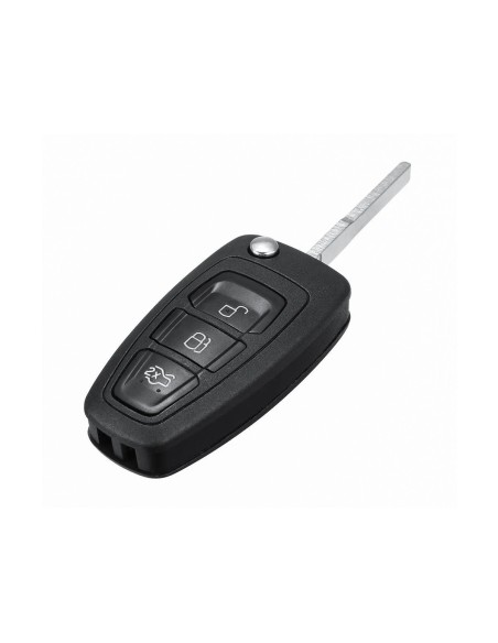Chiave Telecomando Completa a Scatto per Ford C MAX Mondeo Focus Compatibile 5WK49986 Transponder 4D63 434MHz Fsk 3 Tasti HU101