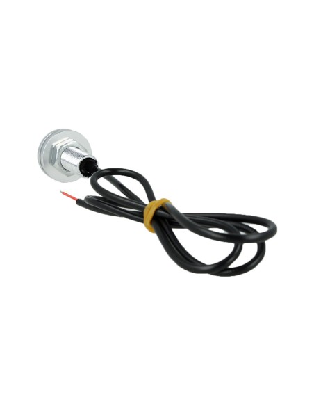 Power Led A Bottone Modello Slim 12V 3W Con 3 Smd 5630 IP67 6000K Eagle Eye Led Luci Diurne Carcassa Argento