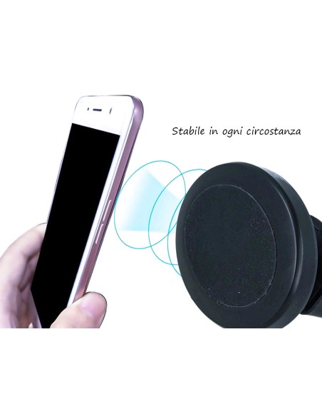 Porta Cellulare da Auto Magnetico Supporto Smartphone per Macchina Universale Rotazione 360 Gradi