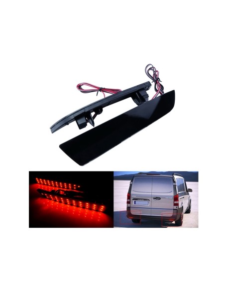 Kit 2 Fanali Posteriori A Led Nero Fume Per Mercedes Benz Vito Box W447 OEM A4478260140