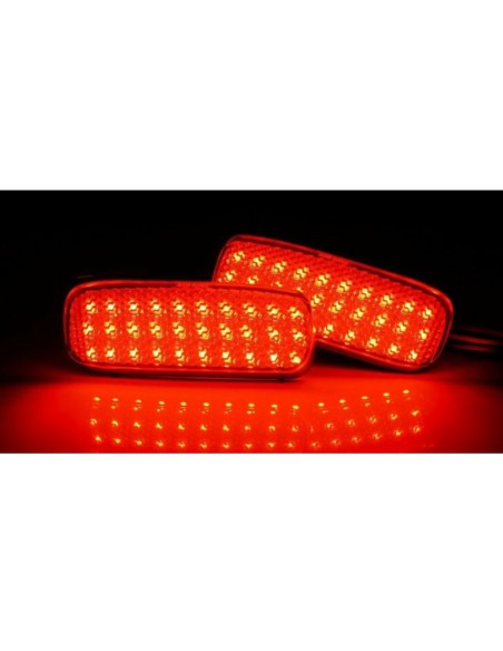 Kit 2 Fanali Posteriori A Led Rosso Per Peugeot 107 206 607 Expert Fiat Scudo Citroen Sostituzione Riflettore Catarifrangente Or