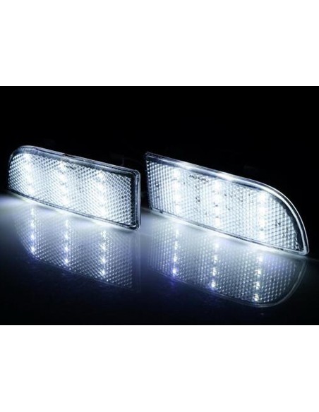 Kit 2 Fanali Posteriori A Led Trasparente Luce Bianco Rosso Per Mercedes Benz Sprinter 2012 Viano 2010-2015