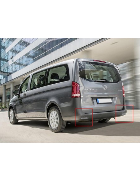 Kit 2 Fanali Posteriori A Led Trasparente Luce Rosso Bianco Per Mercedes Benz Vito Box W447 OEM A4478260140