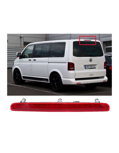 Kit Luce Terzo Stop a Led Singolo Rosso Per VW Multivan Caravelle T5 T6 2003-2010