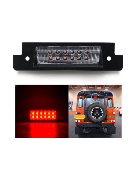 Kit Luce Terzo Stop a Led Singolo Trasparente Per Land Rover Defender 1990-2016 Discovery II 1994-2004 OEM LR044451LEDR