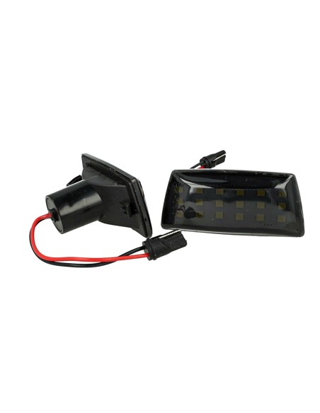 Kit Freccia Laterale a Led Side Marker Lente Nero Fume Luce Arancione Per Opel Adam Astra H J D Insignia Meriva B Zafira