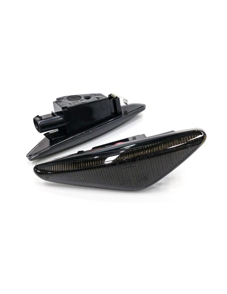 Kit Freccia Laterale a Led Side Marker Lente Nero Fume Luce Bianco Per BMW X5 E70 X3 F25 X6 E71 E46 OEM 63137171007 63137171008
