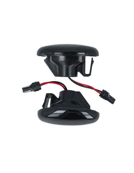 Kit Freccia Laterale a Led Side Marker Lente Nero Fume Luce Bianco Per Mercedes Benz Viano Vito W639 Classe A W168