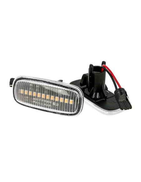 Kit Freccia Laterale a Led Side Marker Lente Trasparente Luce Arancione Per Audi TT A2 8L A3 S3 B5 A4 S4 RS4 A6 S6 C5