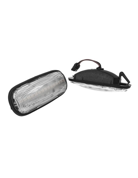 Kit Freccia Laterale a Led Side Marker Lente Trasparente Luce Arancione Per Land Rover Discovery 2 Freelander 1 OEM XGB100310L