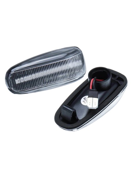 Kit Freccia Laterale a Led Side Marker Lente Trasparente Luce Arancione Per Mercedes Benz E W210 C W202 CLK W208 SLK R170 Vito W